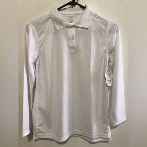 Boys size 10/12 wonder nation white long sleeve uniform shirts (2pcs total)